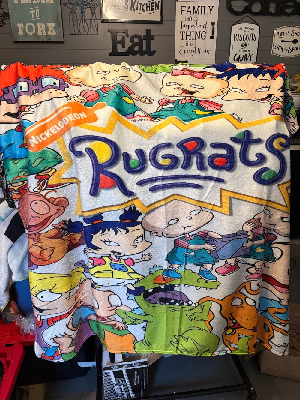 Nickelodeon Rugrats Multicolor Graphic Throw Blanket